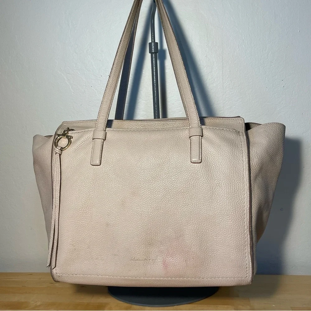 Salvatore Ferragamo Amy Large Leather Tote | Made in Italy